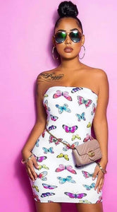 Butterfly tube  dress