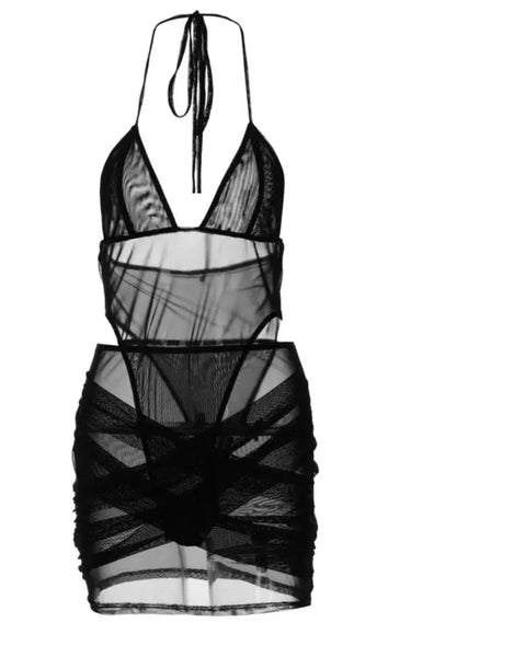 Two piece mesh set